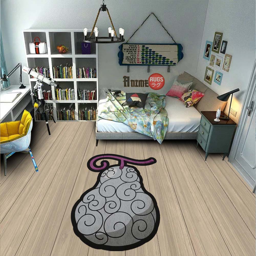 Ito Ito Shaped Rug Custom Devil Fruit One Piece Anime Room Decor-Animerugs