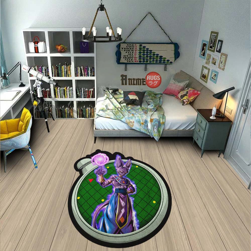 Beerus Shaped Rug Custom Dragon Ball Anime Room Decor-Animerugs