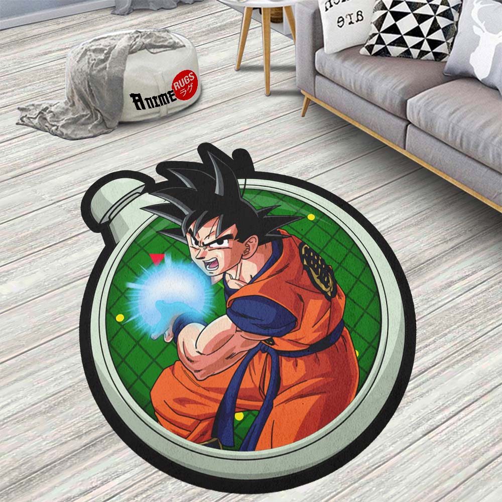 Goku Shaped Rug Custom Dragon Ball Anime Room Decor-Animerugs