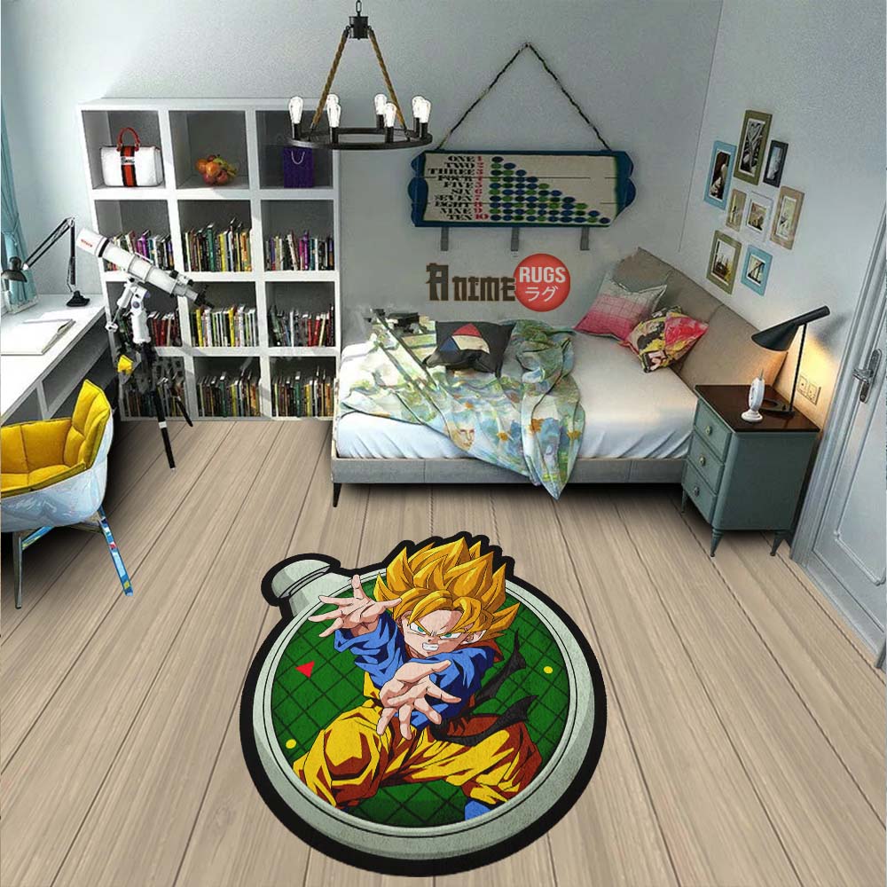 Goten Shaped Rug Custom Dragon Ball Anime Room Decor-Animerugs