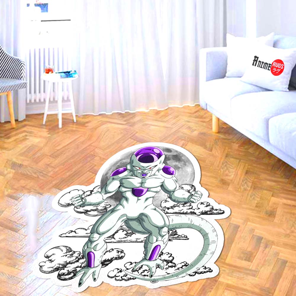 Frieza Shaped Rug Custom Moon Clouds Dragon Ball Anime Room Decor-Animerugs