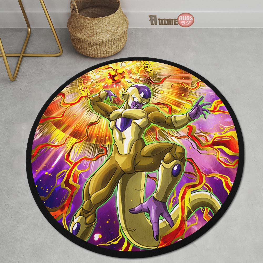 Frieza Skill Round Rug Custom Dragon Ball Anime Circle Carpet-Animerugs