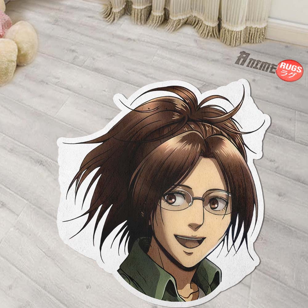 Hange Zoe Shaped Rug Custom Attack On Titan Anime Room Decor Mat Quality Carpet-Animerugs