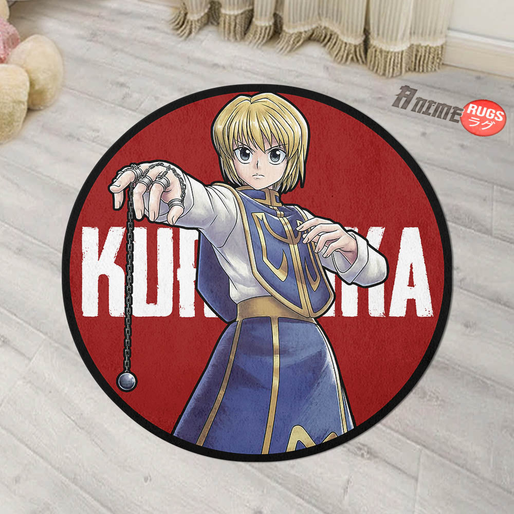 Kurapika Shaped Rug Custom Anime Hunter x Hunter Mats For Bedroom Living Room Quality Carpets-Animerugs