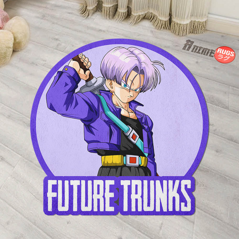 Future Trunks Shaped Rug Custom Anime Dragon Ball Mats For Bedroom Living Room Quality Carpets-Animerugs
