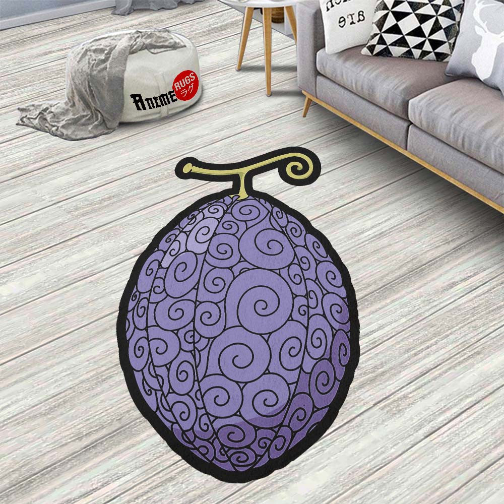 Awa Awa Shaped Rug Custom Devil Fruit One Piece Anime Room Decor-Animerugs
