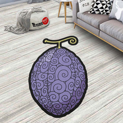 Awa Awa Shaped Rug Custom Devil Fruit One Piece Anime Room Decor-Animerugs