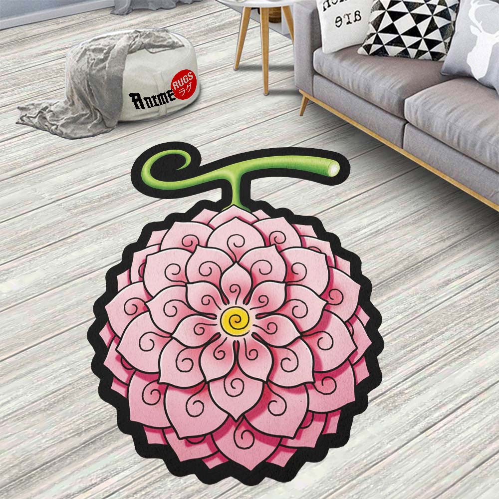 Hana Hana Shaped Rug Custom Devil Fruit One Piece Anime Room Decor-Animerugs