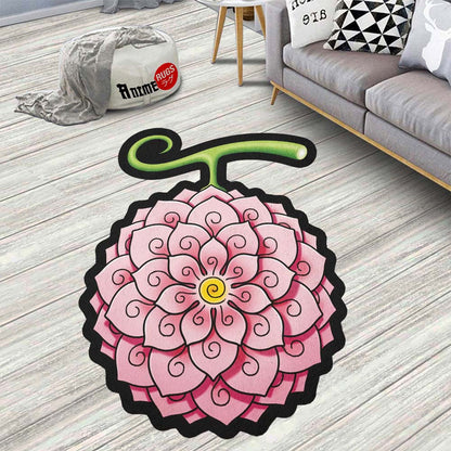 Hana Hana Shaped Rug Custom Devil Fruit One Piece Anime Room Decor-Animerugs