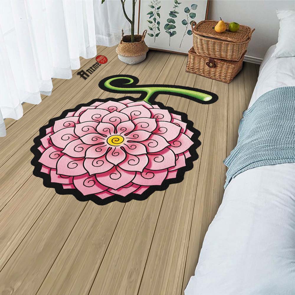 Hana Hana Shaped Rug Custom Devil Fruit One Piece Anime Room Decor-Animerugs