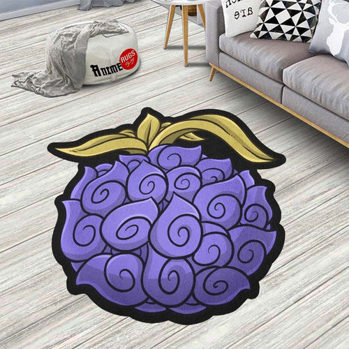 Yami Yami Shaped Rug Custom Devil Fruit One Piece Anime Room Decor-Animerugs