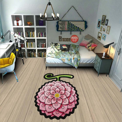 Hana Hana Shaped Rug Custom Devil Fruit One Piece Anime Room Decor-Animerugs