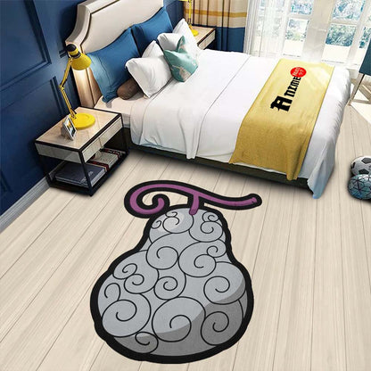 Ito Ito Shaped Rug Custom Devil Fruit One Piece Anime Room Decor-Animerugs