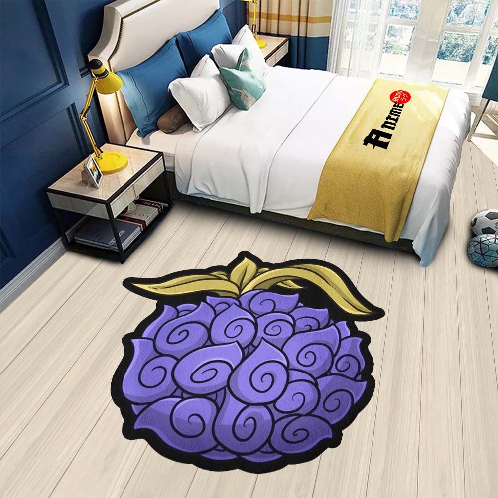 Yami Yami Shaped Rug Custom Devil Fruit One Piece Anime Room Decor-Animerugs