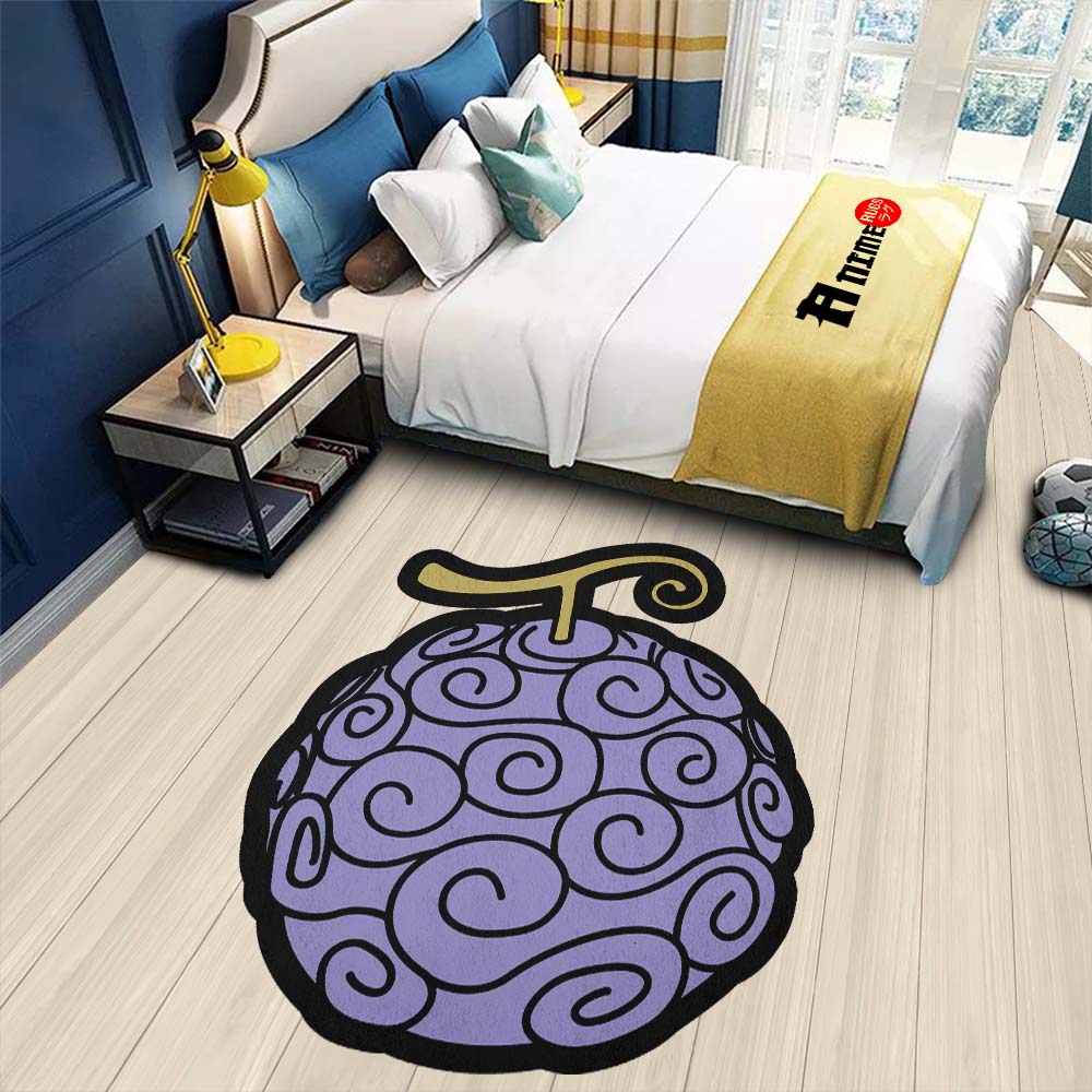 Gomu Gomu Shaped Rug Custom Devil Fruit One Piece Anime Room Decor-Animerugs