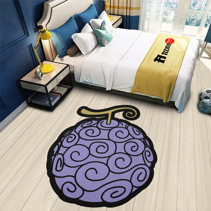 Gomu Gomu Shaped Rug Custom Devil Fruit One Piece Anime Room Decor-Animerugs