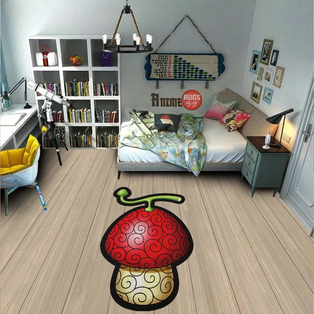 Hito Hito Shaped Rug Custom Devil Fruit One Piece Anime Room Decor-Animerugs