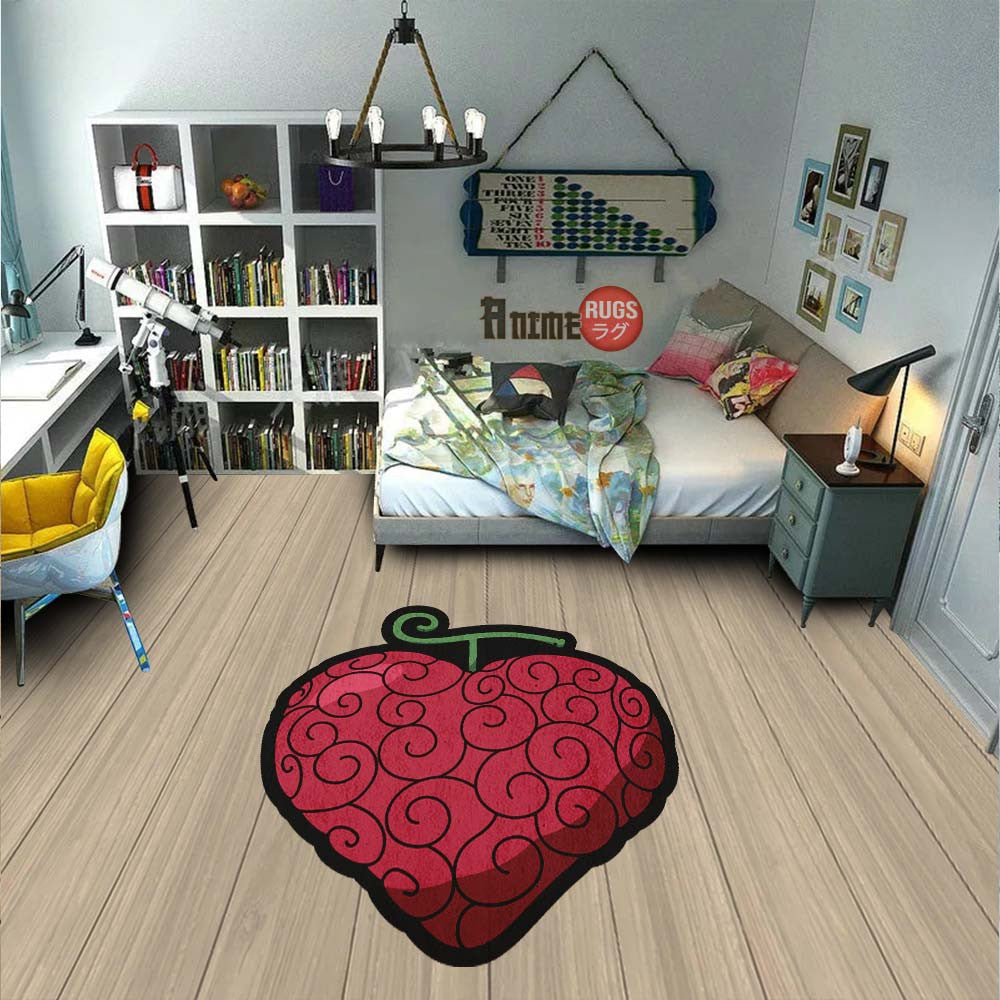 Ope Ope Shaped Rug Custom Devil Fruit One Piece Anime Room Decor-Animerugs
