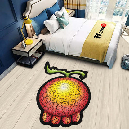 Yomi Yomi Shaped Rug Custom Devil Fruit One Piece Anime Room Decor-Animerugs