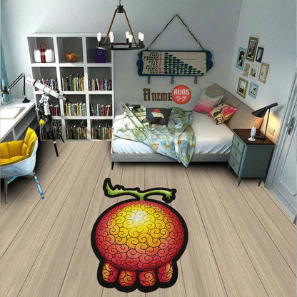 Yomi Yomi Shaped Rug Custom Devil Fruit One Piece Anime Room Decor-Animerugs