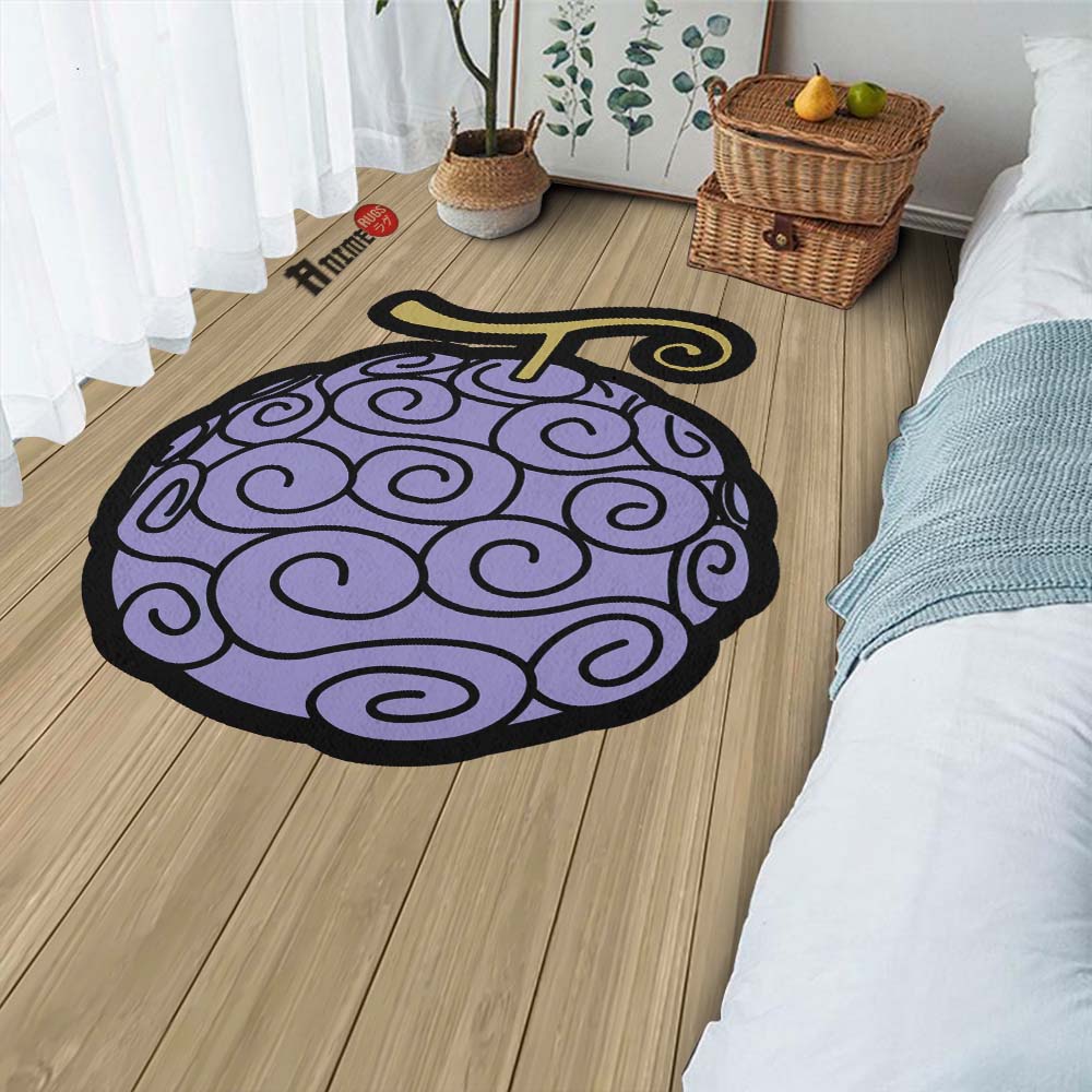 Gomu Gomu Shaped Rug Custom Devil Fruit One Piece Anime Room Decor-Animerugs