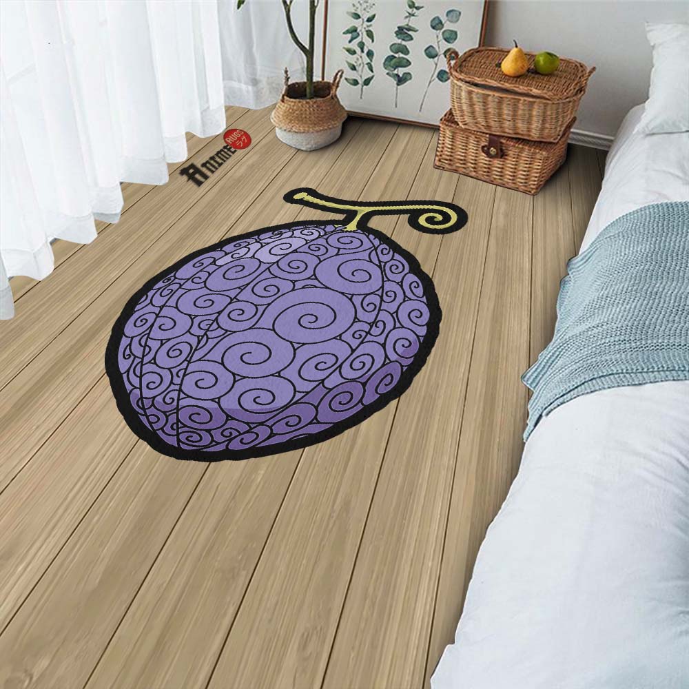 Awa Awa Shaped Rug Custom Devil Fruit One Piece Anime Room Decor-Animerugs