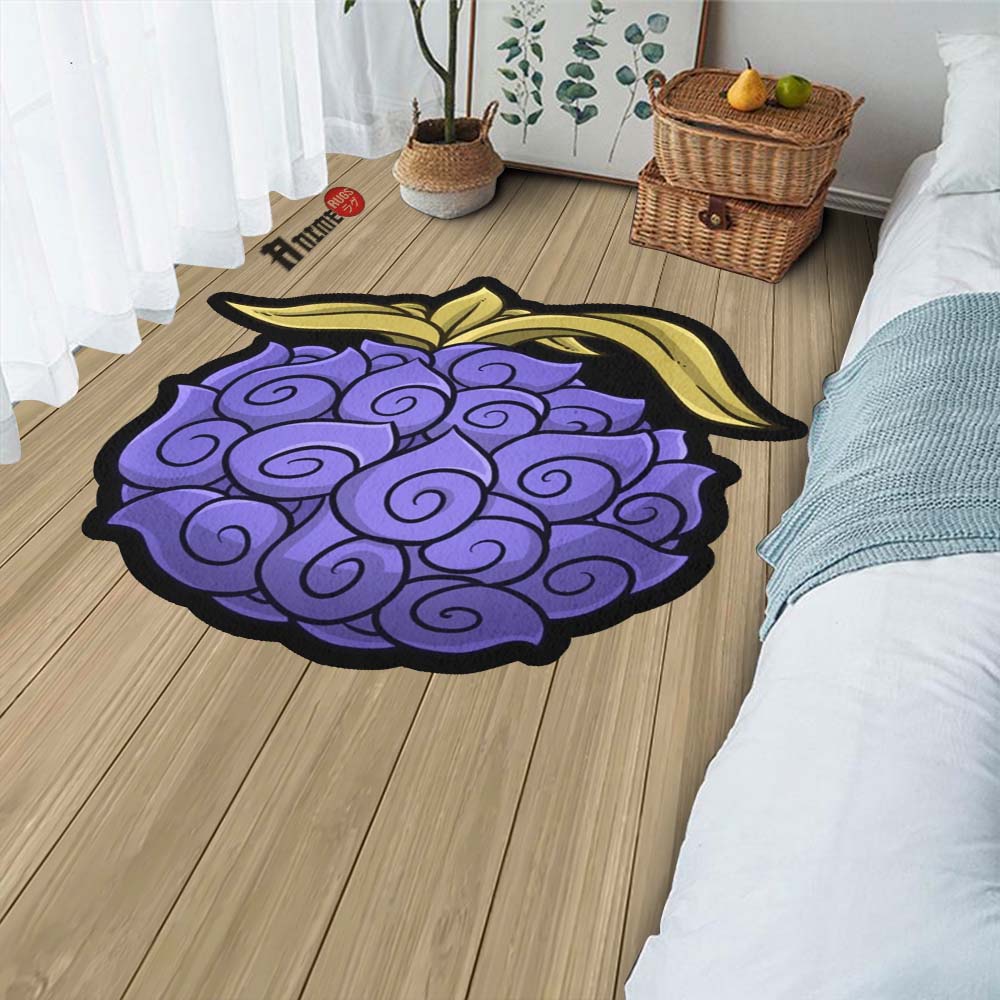 Yami Yami Shaped Rug Custom Devil Fruit One Piece Anime Room Decor-Animerugs