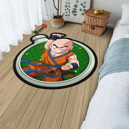 Krillin Shaped Rug Custom Dragon Ball Anime Room Decor-Animerugs