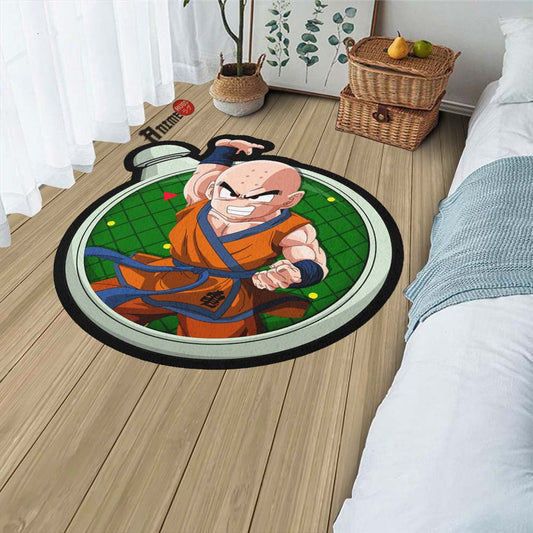 Krillin Shaped Rug Custom Dragon Ball Anime Room Decor-Animerugs