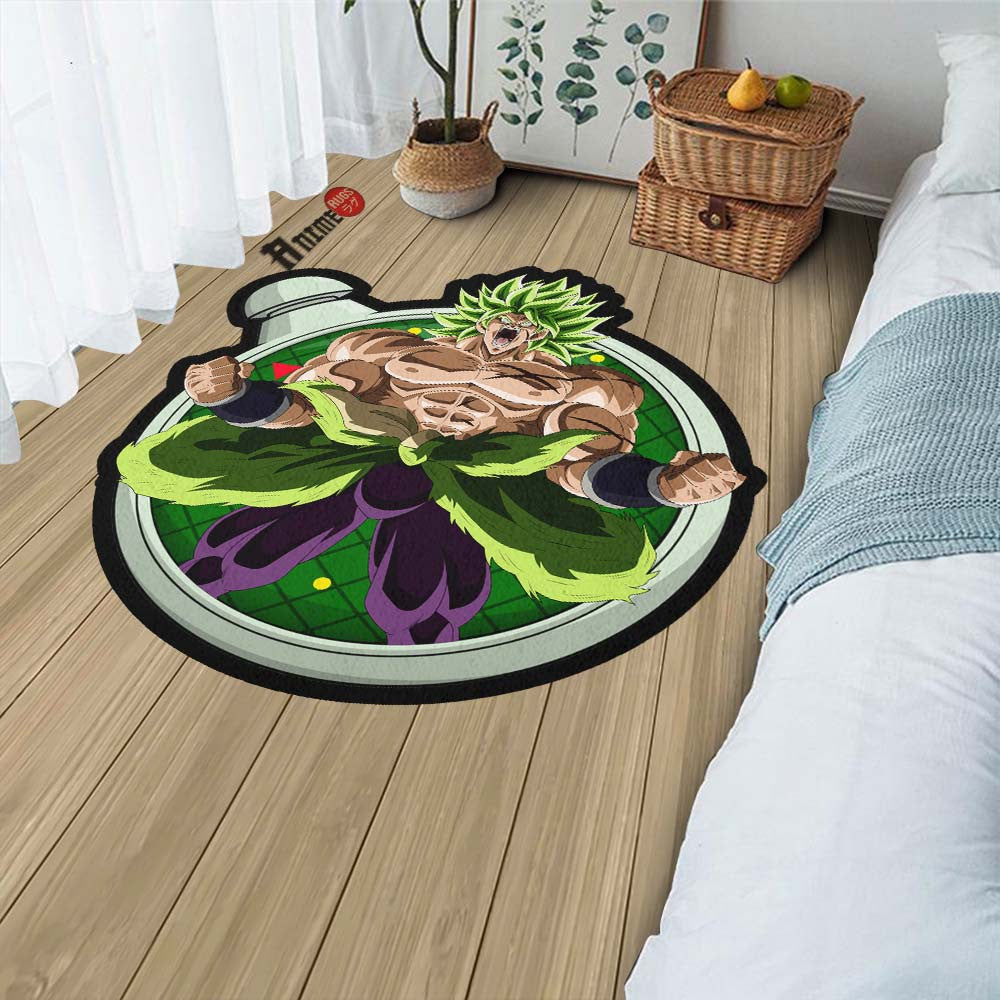 Broly Shaped Rug Custom Dragon Ball Anime Room Decor-Animerugs