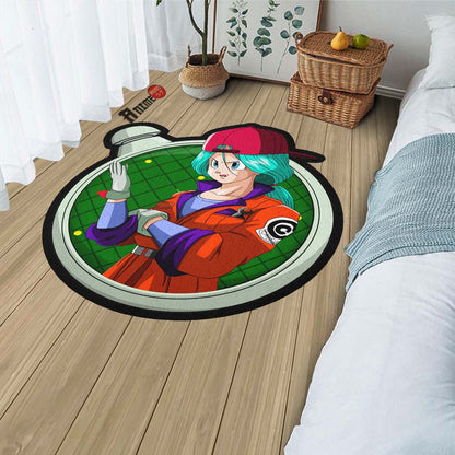 Bulma Shaped Rug Custom Dragon Ball Anime Room Decor-Animerugs