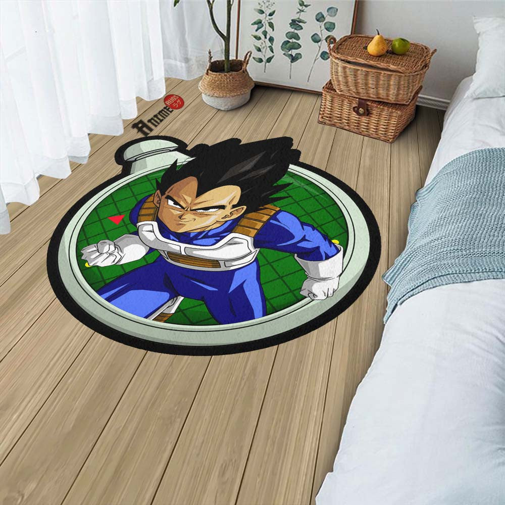 Vegeta Shaped Rug Custom Dragon Ball Anime Room Decor-Animerugs