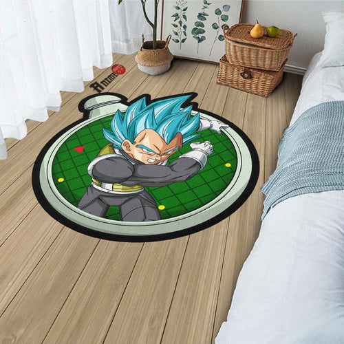 Vegeta Blue Shaped Rug Custom Dragon Ball Anime Room Decor-Animerugs
