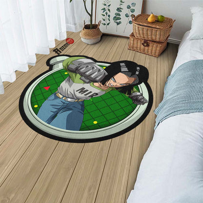 Android 17 Shaped Rug Custom Dragon Ball Anime Room Decor-Animerugs