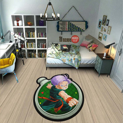 Trunks Shaped Rug Custom Dragon Ball Anime Room Decor-Animerugs