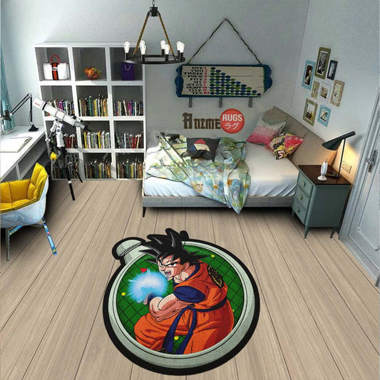 Goku Shaped Rug Custom Dragon Ball Anime Room Decor-Animerugs