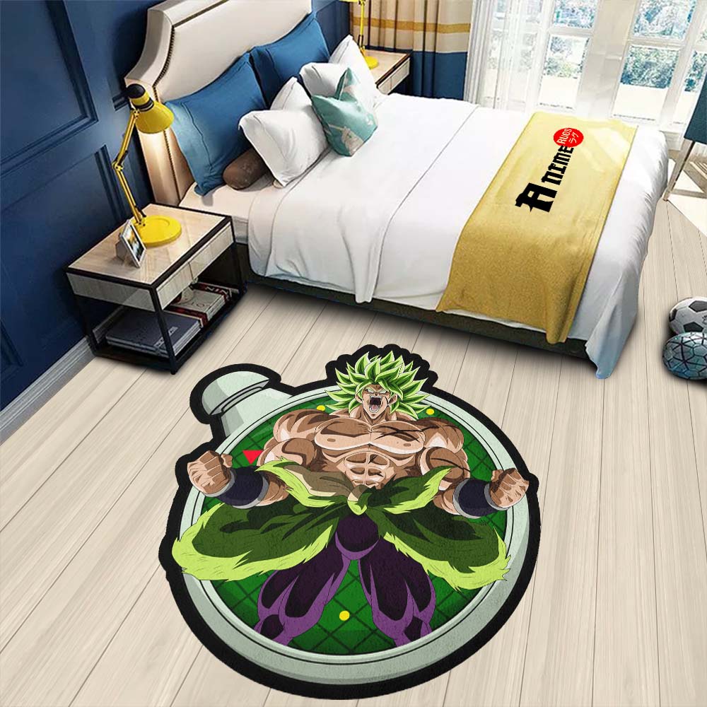 Broly Shaped Rug Custom Dragon Ball Anime Room Decor-Animerugs