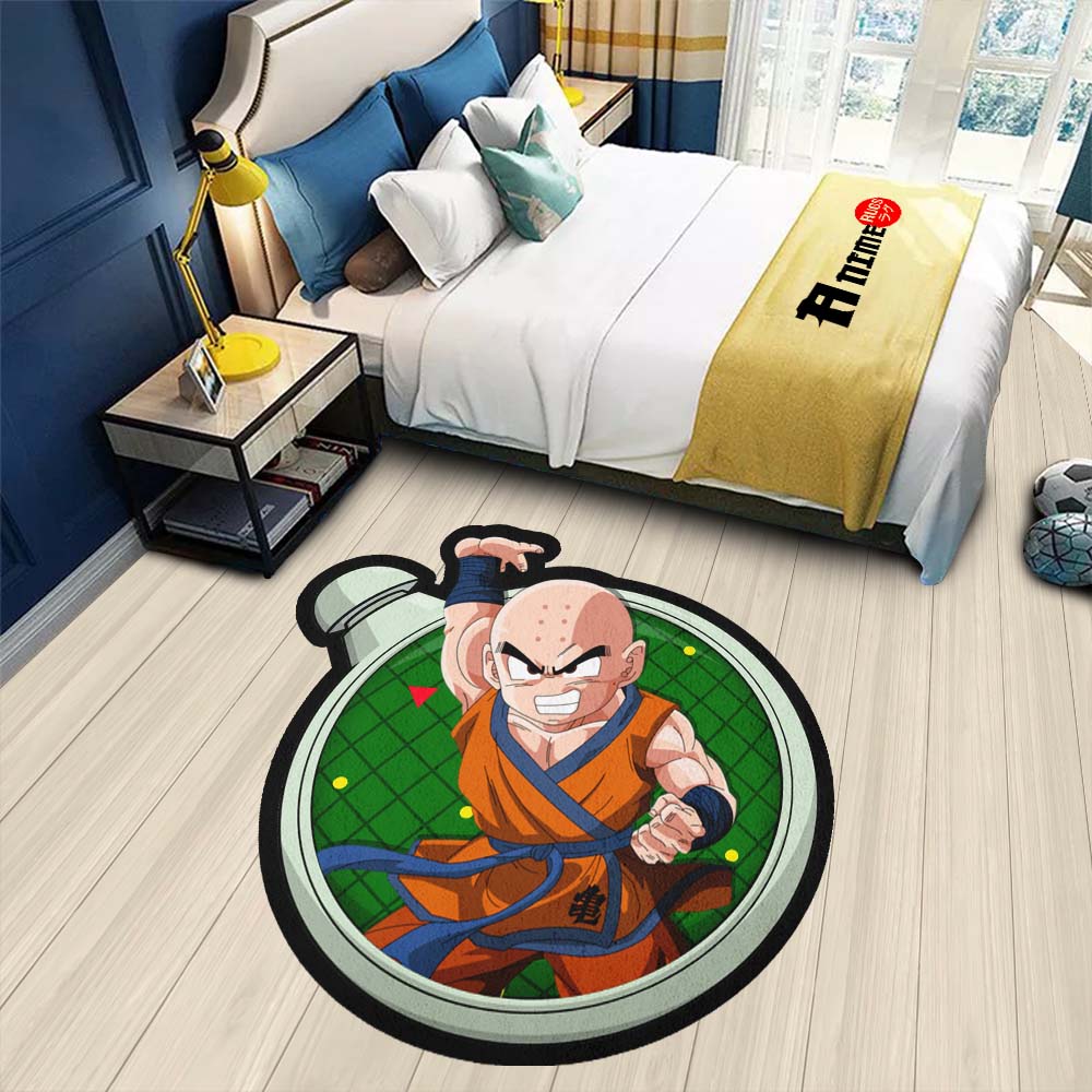Krillin Shaped Rug Custom Dragon Ball Anime Room Decor-Animerugs