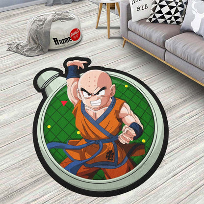 Krillin Shaped Rug Custom Dragon Ball Anime Room Decor-Animerugs