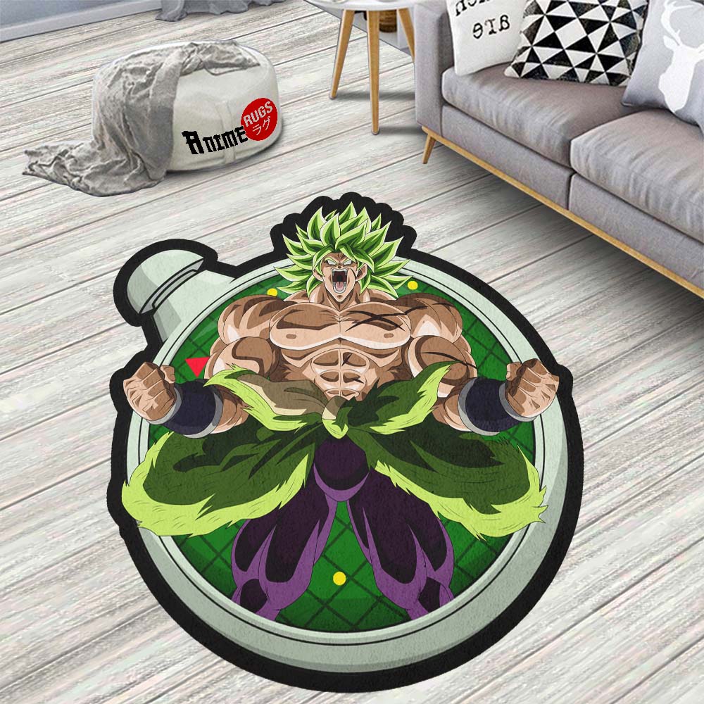 Broly Shaped Rug Custom Dragon Ball Anime Room Decor-Animerugs