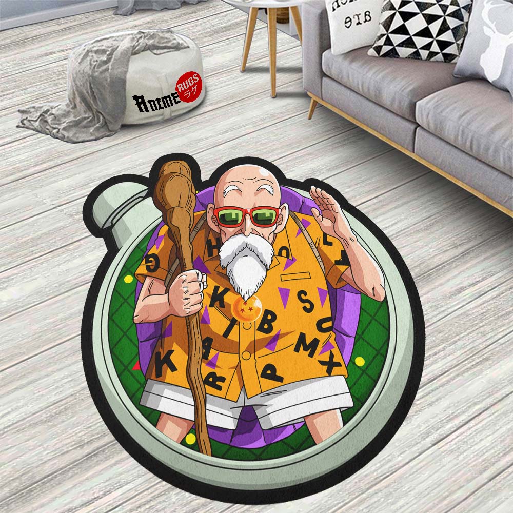 Master Roshi Shaped Rug Custom Dragon Ball Anime Room Decor-Animerugs