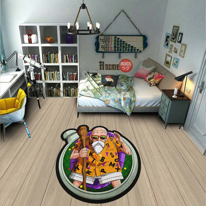 Master Roshi Shaped Rug Custom Dragon Ball Anime Room Decor-Animerugs