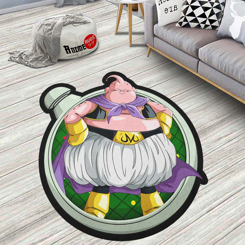 Majin Buu Shaped Rug Custom Dragon Ball Anime Room Decor-Animerugs