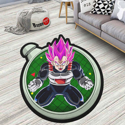 Vegeta Black Rose Shaped Rug Custom Dragon Ball Anime Room Decor-Animerugs