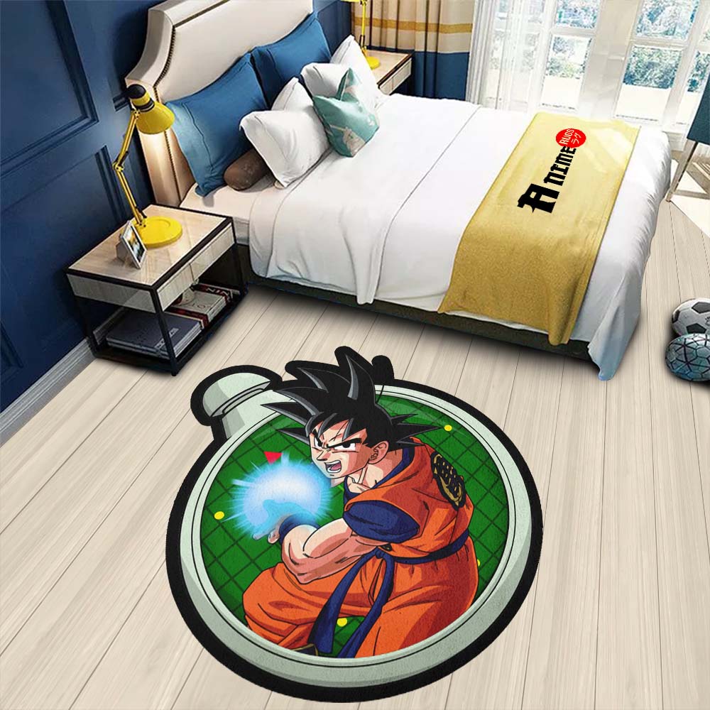 Goku Shaped Rug Custom Dragon Ball Anime Room Decor-Animerugs