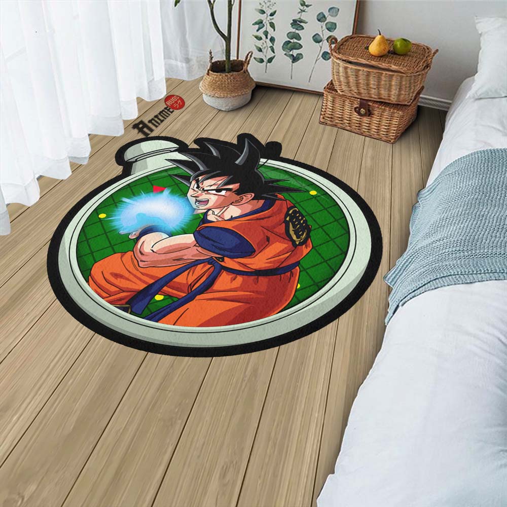 Goku Shaped Rug Custom Dragon Ball Anime Room Decor-Animerugs