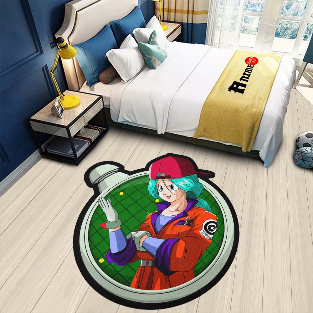 Bulma Shaped Rug Custom Dragon Ball Anime Room Decor-Animerugs