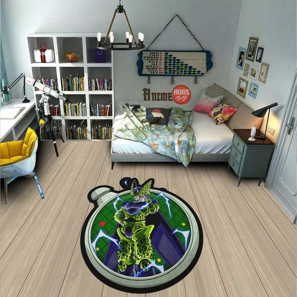Cell Shaped Rug Custom Dragon Ball Anime Room Decor-Animerugs