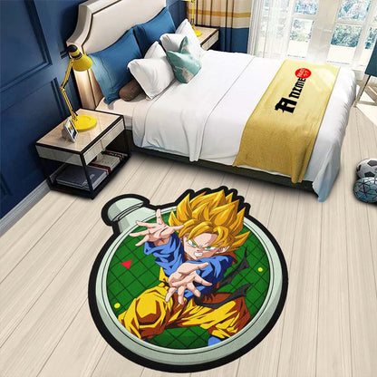 Goten Shaped Rug Custom Dragon Ball Anime Room Decor-Animerugs