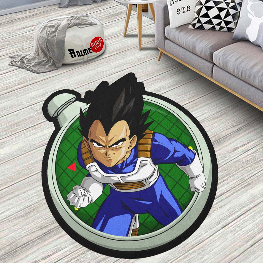 Vegeta Shaped Rug Custom Dragon Ball Anime Room Decor-Animerugs